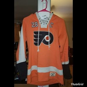 Old Time Hockey Flyers Giroux Jersey Hoodie